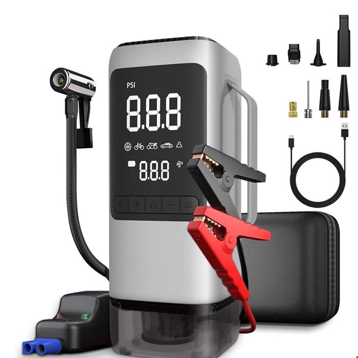 جامپ استارتر و پمپ باد خودرو مدل 9366B