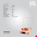 اسپیکر قابل حمل و دستگاه طرح گرامافون (White Noise)  از برند Porodo Lifestyle