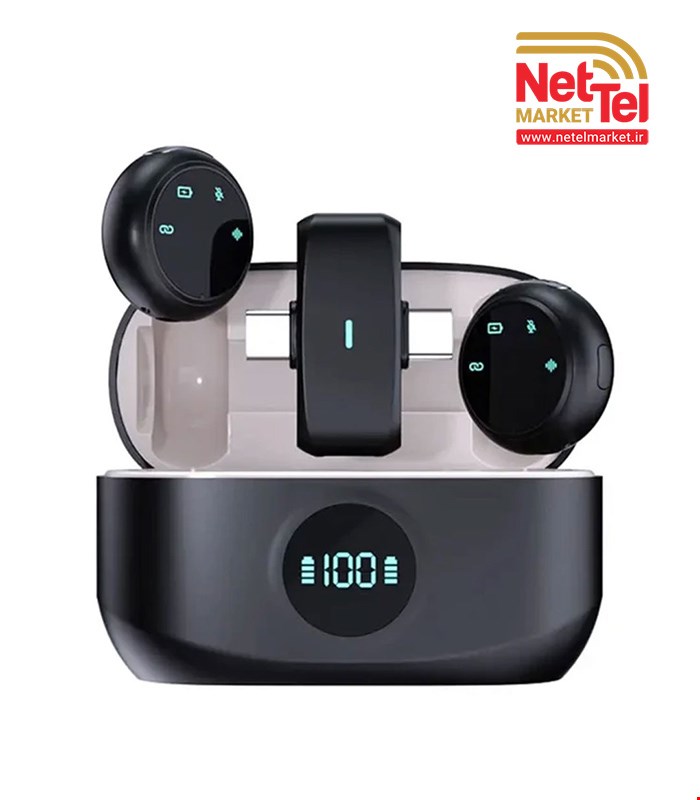 میکروفون یقه ای بی‌سیم K31 Pro دو کاربره