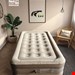 تشک بادی یک نفره به همراه پمپ باد شارژی سایز 100x190x40